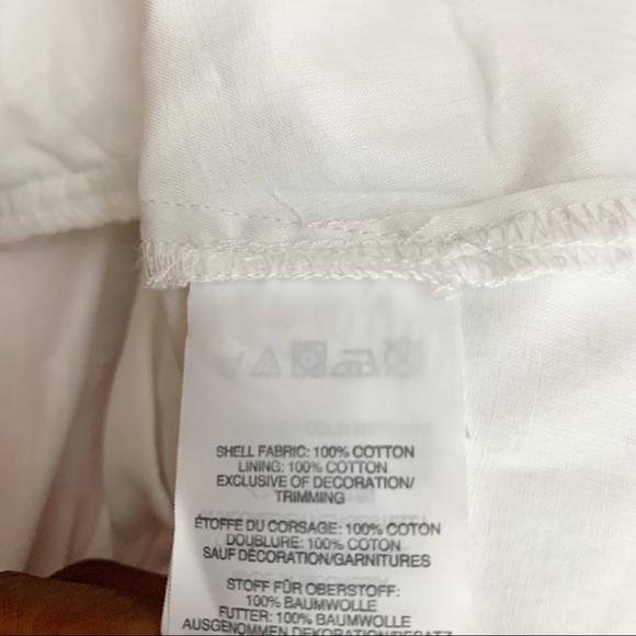 J. Crew V-Neck Peplum Top in White Swiss Dot - Picture 16 of 16